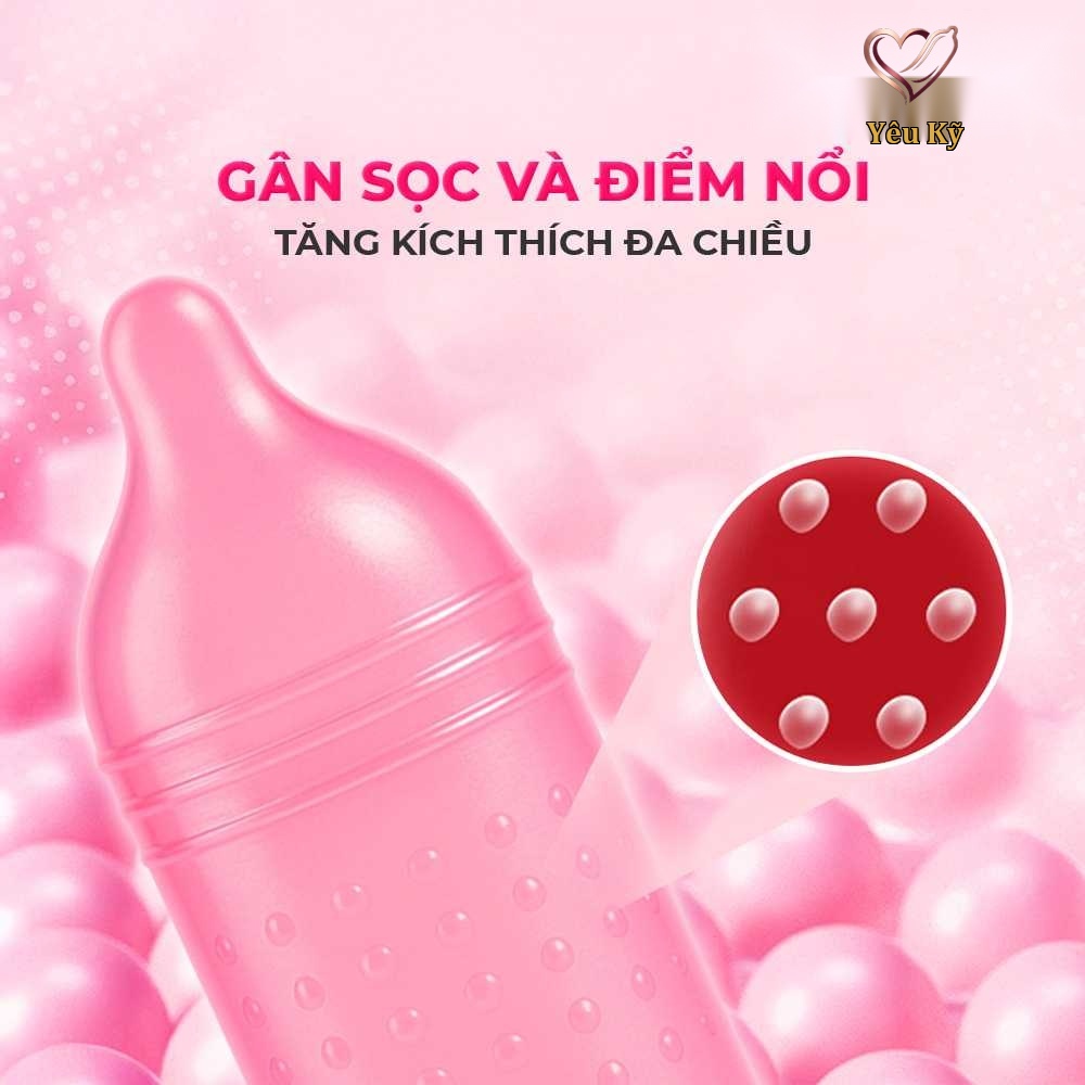 Bao cao su Firon Rush - Gân sọc, điểm nổi, kéo dài thời gian - Hộp 3 cái - Ảnh 6