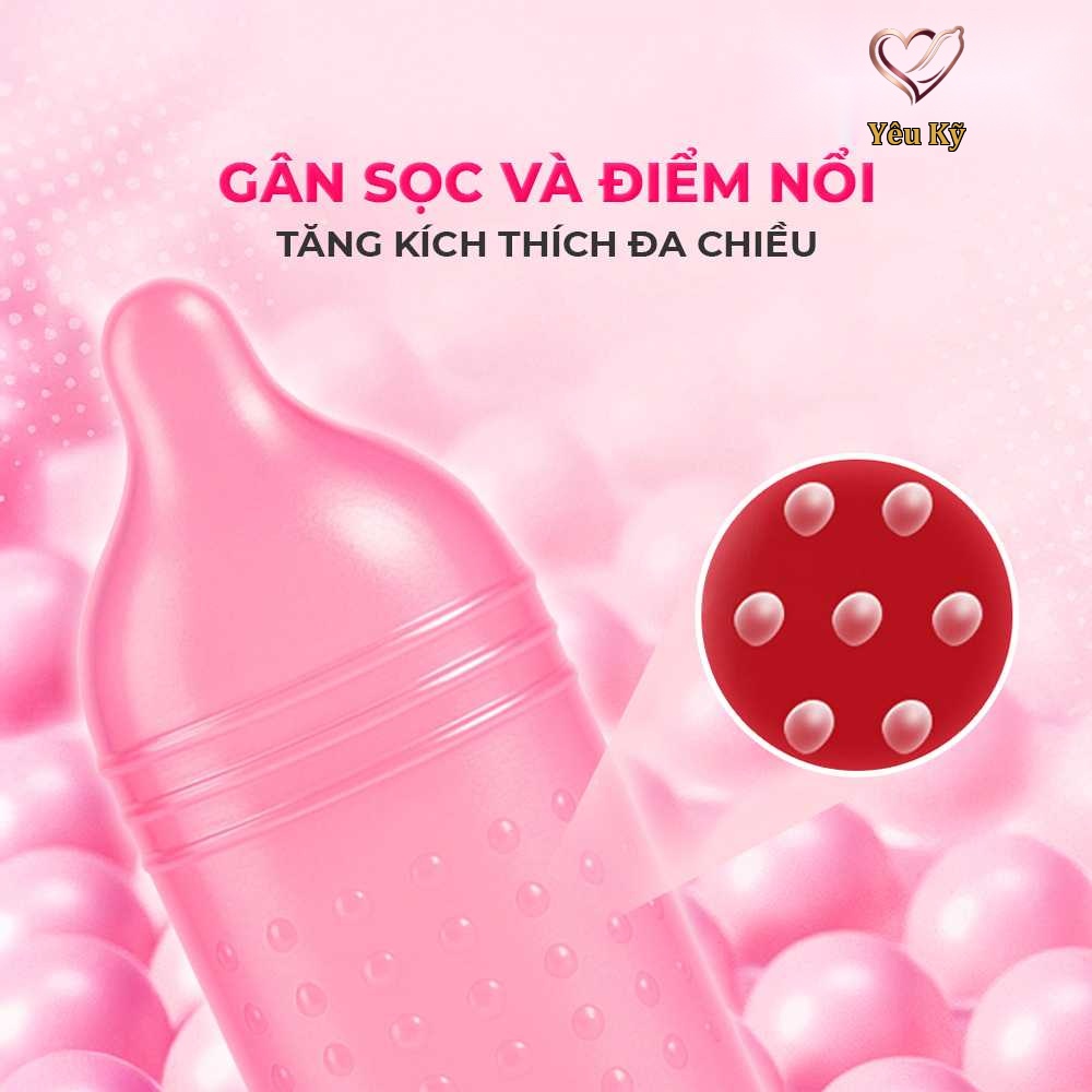 Bao cao su Firon Rush - Gân sọc, điểm nổi, kéo dài thời gian - Hộp 10 cái - Ảnh 5