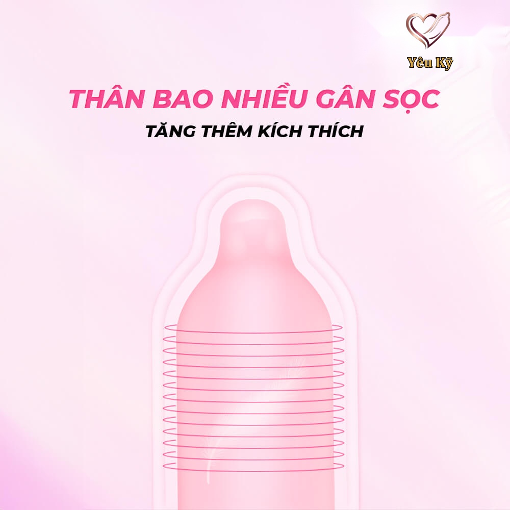 Bao cao su Gold - Gai và gân - Hộp 2 cái (Giao ngẫu nhiên) - Ảnh 4