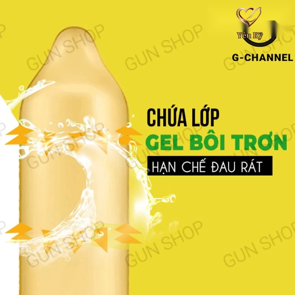 Bao cao su Gold - Gai và bi - Hộp 2 cái - Ảnh 2