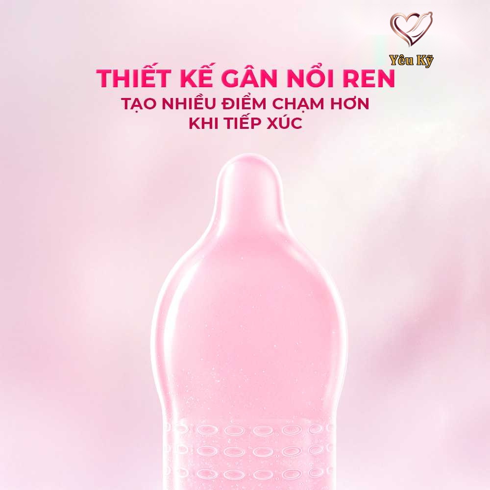 Bao cao su JEX Usui Pure Long - Siêu mỏng, gân nổi, nhiều gel bôi trơn - Hộp 12 cái - Ảnh 6