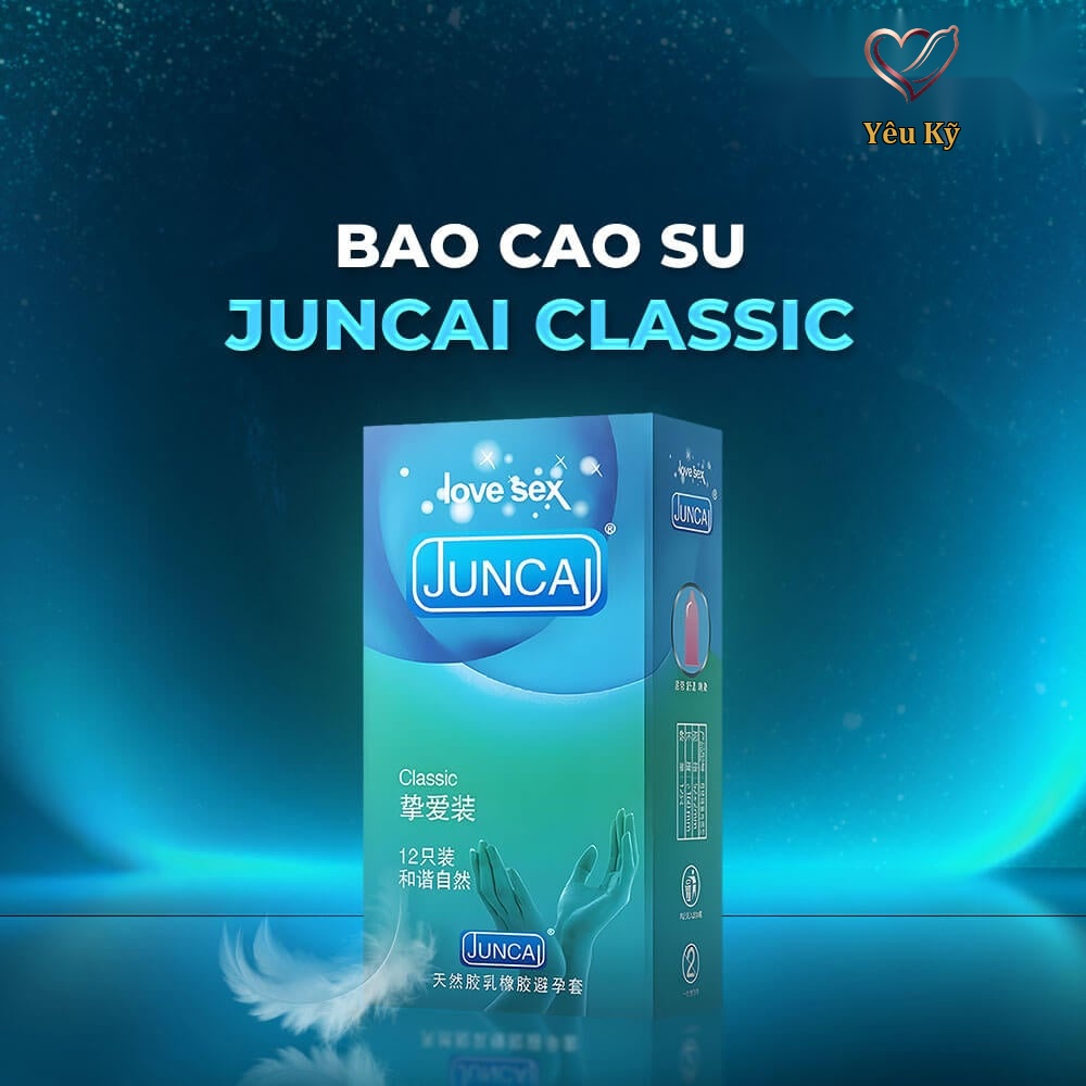 Bao cao su Juncai Classic - Mềm và mỏng - Hộp 12 cái - Ảnh 2