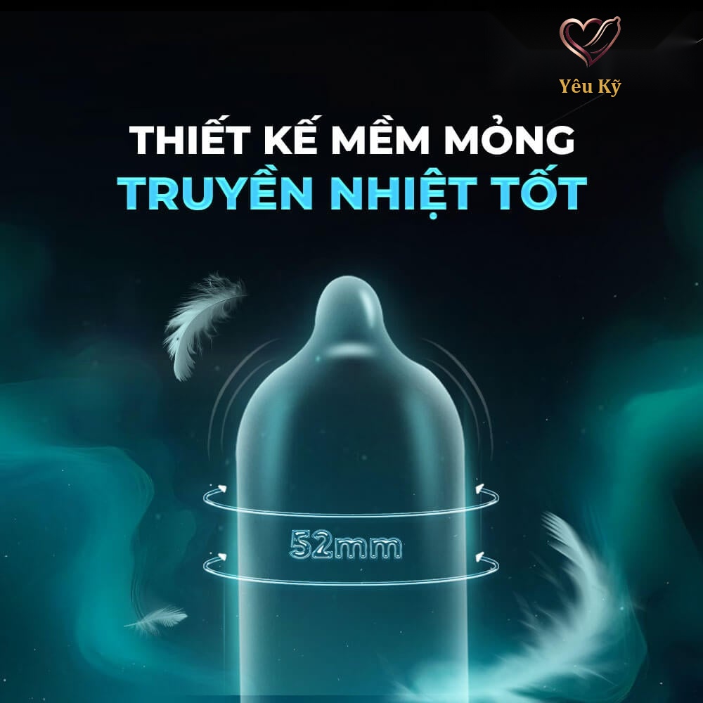 Bao cao su Juncai Classic - Mềm và mỏng - Hộp 12 cái - Ảnh 3