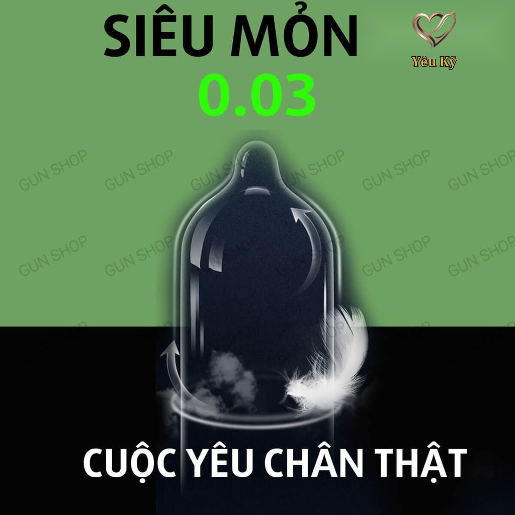 Bao cao su Kimono Long Shock - Mỏng 0.03mm, kéo dài thời gian - Hộp 12 cái - Ảnh 2