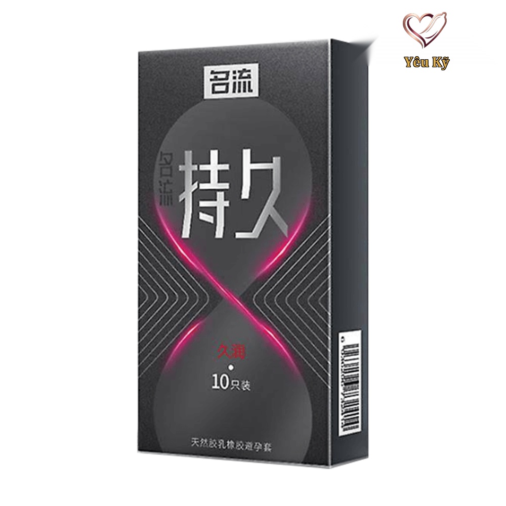 Bao cao su Mingliu Đồng Hồ Đỏ - Kéo dài thời gian - Hộp 10 cái - Ảnh 2
