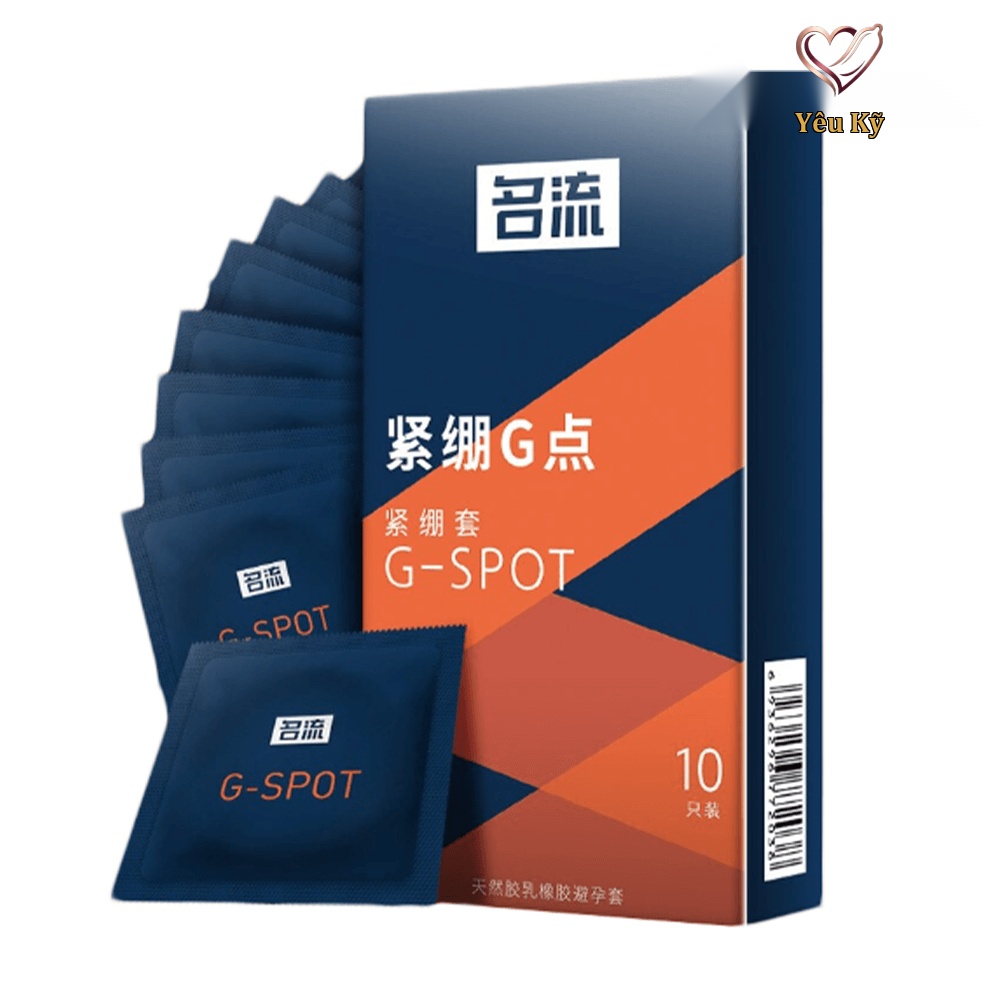 Bao cao su Mingliu G - Spot - Điểm nổi, 49mm - Hộp 10 cái - Ảnh 2