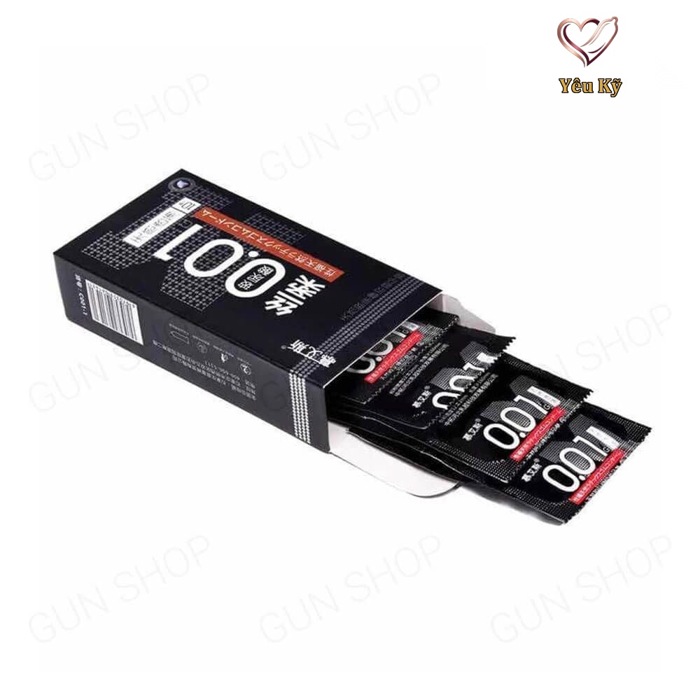 Bao cao su Muaisi 0.01 Đen - Siêu mỏng 0.01mm - Hộp 10 cái - Ảnh 4