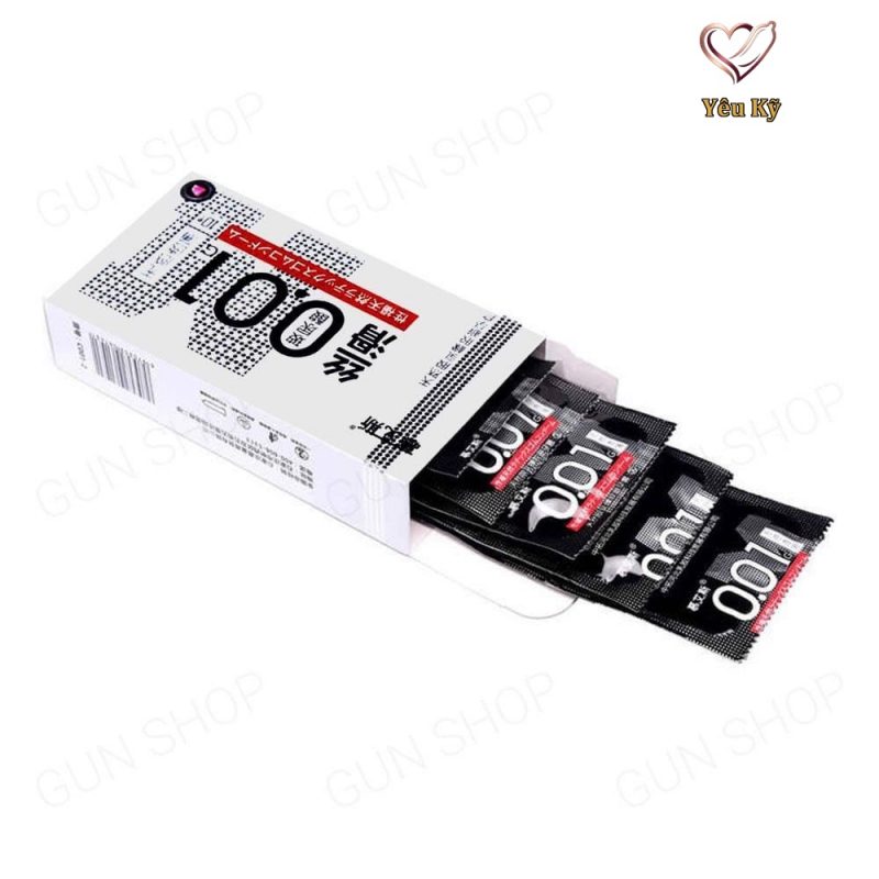 Bao cao su Muaisi 0.01 - Siêu mỏng 0.01mm - Hộp 10 cái