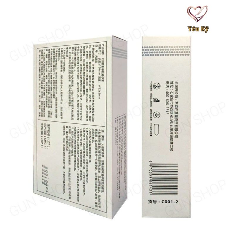 Bao cao su Muaisi 0.01 - Siêu mỏng 0.01mm - Hộp 10 cái