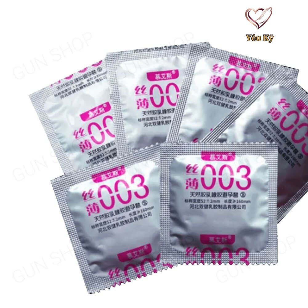 Bao cao su Muaisi 0.03 Ultrathin Trắng - Siêu mỏng, siêu mềm - Hộp 12 cái - Ảnh 5