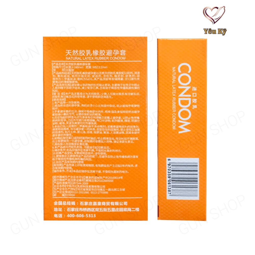 Bao cao su Muaisi Cam - Siêu mỏng, hương dâu - Hộp 10 cái - Ảnh 4