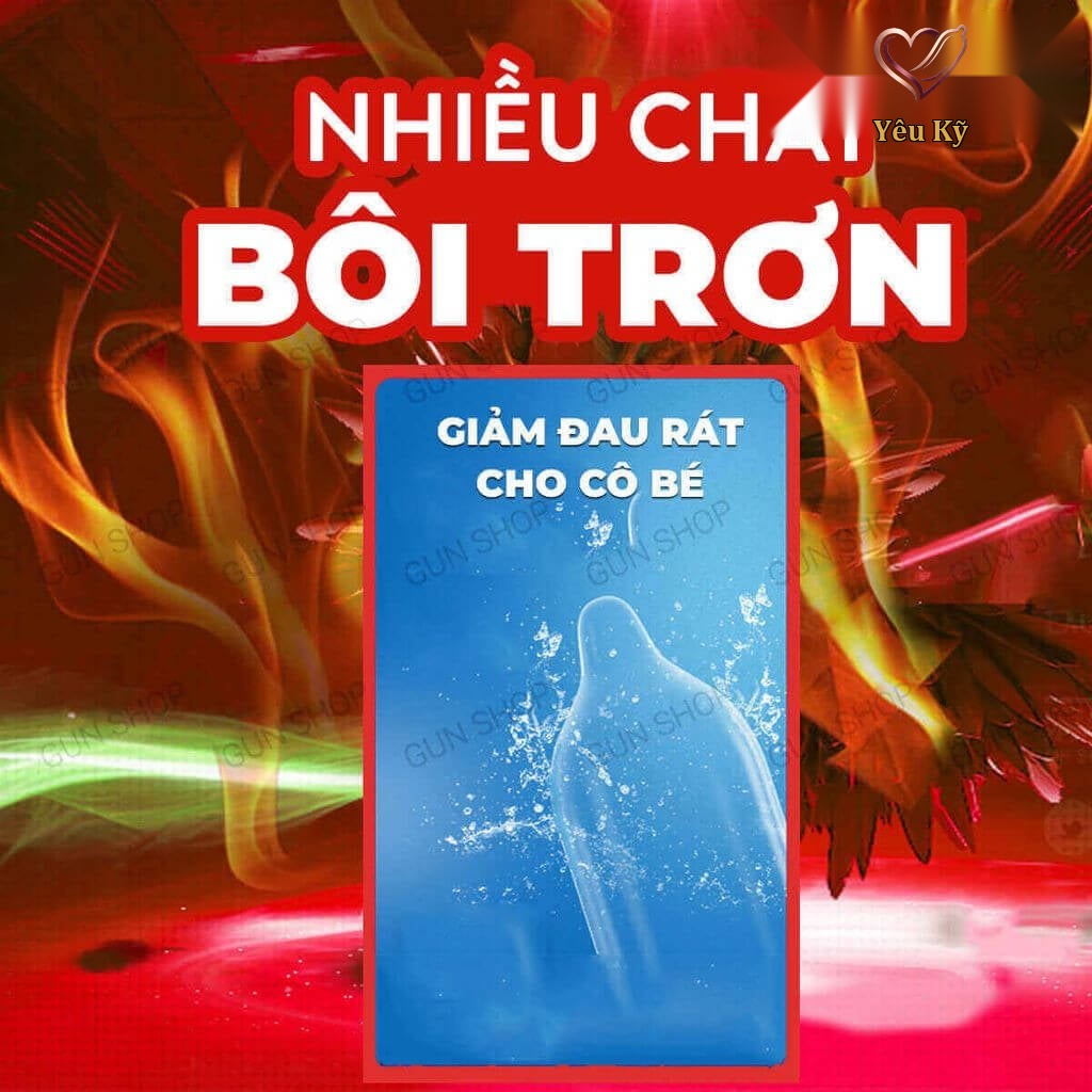 Bao cao su Muaisi Hot - Siêu điểm nổi, nóng ấm - Hộp 10 cái - Ảnh 3