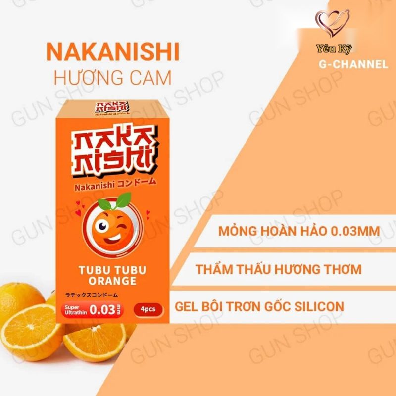 Bao cao su Nakanishi - Siêu mỏng 0.03mm