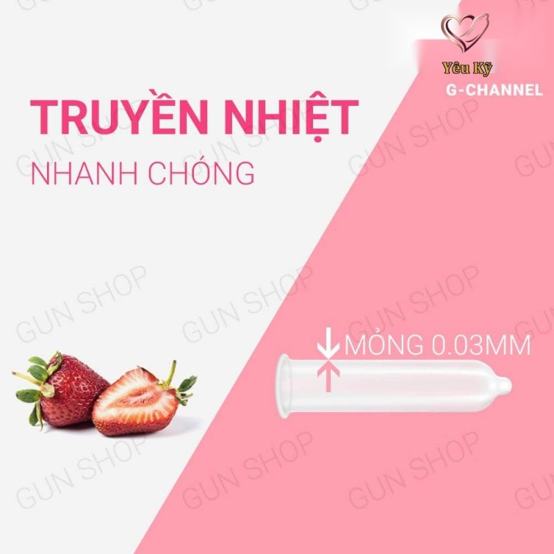 Bao cao su Nakanishi - Siêu mỏng 0.03mm