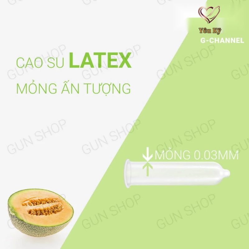 Bao cao su Nakanishi - Siêu mỏng 0.03mm