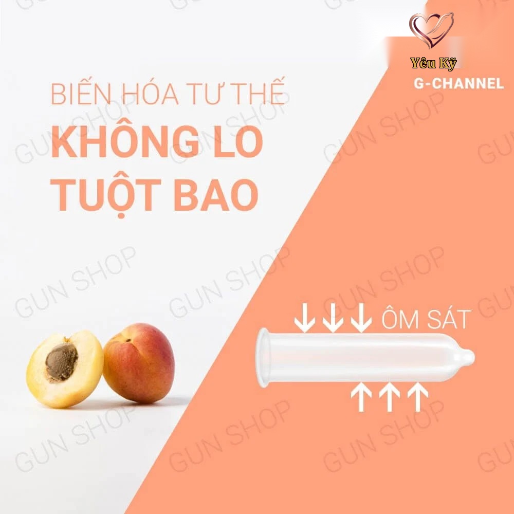 Bao cao su Nakanishi - Siêu mỏng 0.03mm - Hương đào - Hộp 4 cái - Ảnh 6