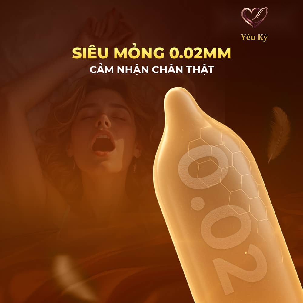 Bao cao su Okamoto 0.02 Hydro PU - Siêu mỏng, truyền nhiệt nhanh - Hộp 3 cái - Ảnh 3