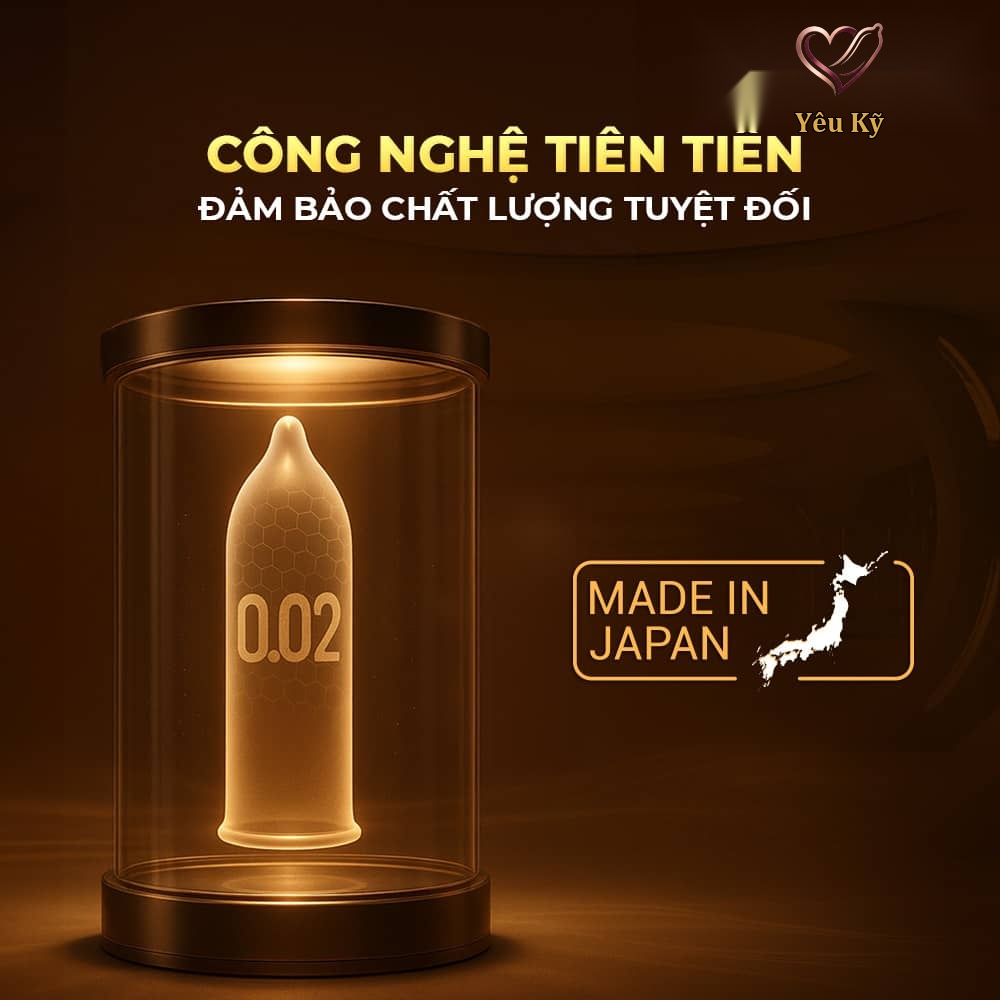 Bao cao su Okamoto 0.02 Hydro PU - Siêu mỏng, truyền nhiệt nhanh - Hộp 3 cái - Ảnh 4
