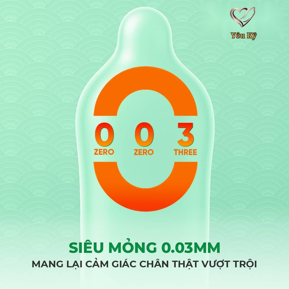 Bao cao su Okamoto 0.03 Real Fit - Siêu mỏng, co rút ôm sát - Hộp 3 cái - Ảnh 3