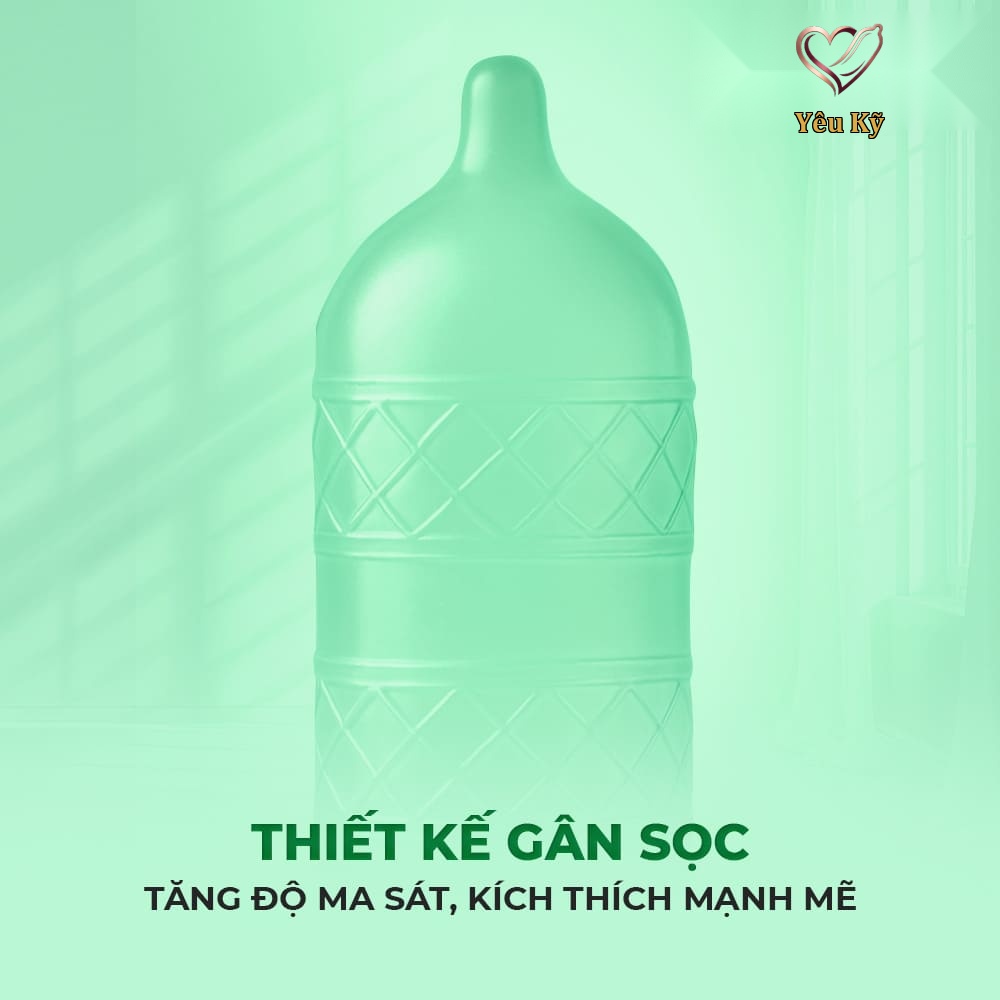 Bao cao su Okamoto Harmony - Gân sọc, siêu mỏng - Hộp 10 cái - Ảnh 3