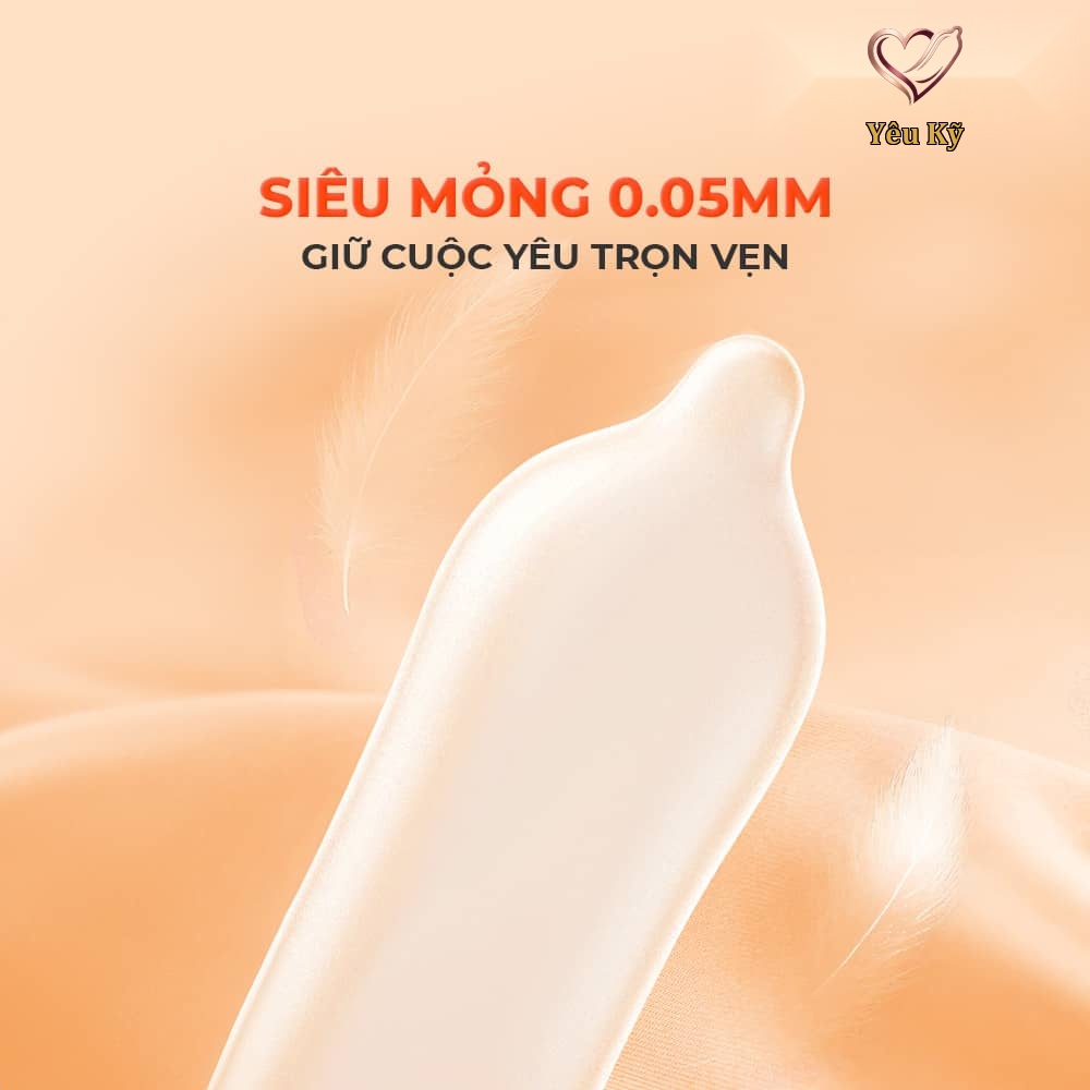 Bao cao su Okamoto Skinless Skin Orange Super Lubricative - Hương cam - Hộp 10 cái - Ảnh 4