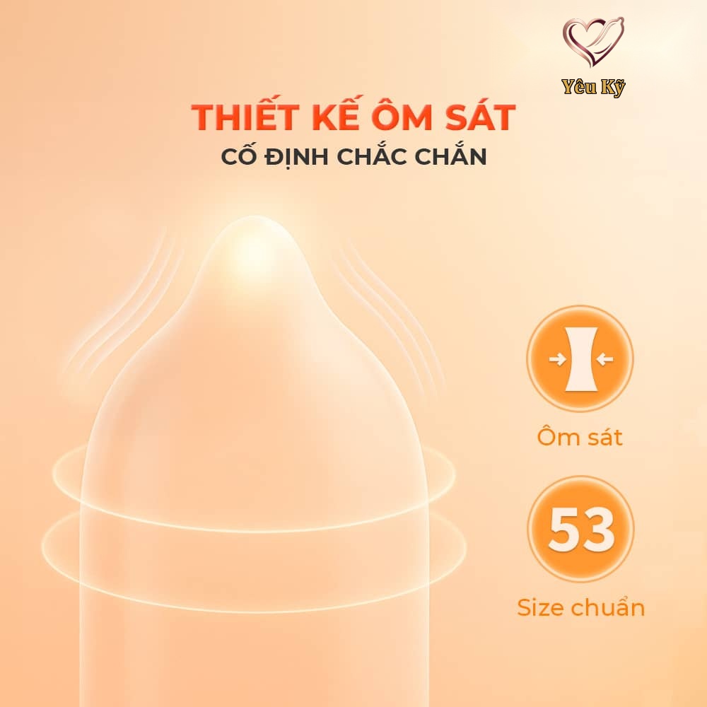 Bao cao su Okamoto Skinless Skin Orange Super Lubricative - Hương cam - Hộp 10 cái - Ảnh 5