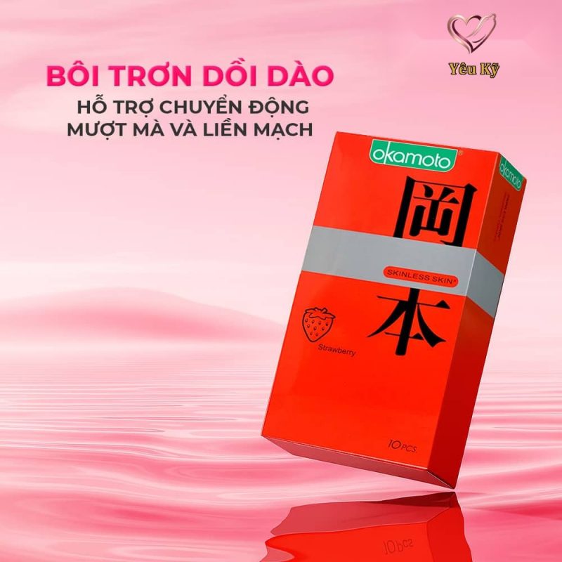Bao cao su Okamoto Skinless Skin - Mềm mại - Hộp 10 cái