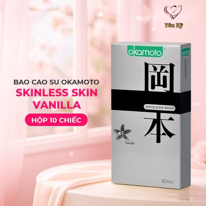 Bao cao su Okamoto Skinless Skin - Mềm mại - Hộp 10 cái