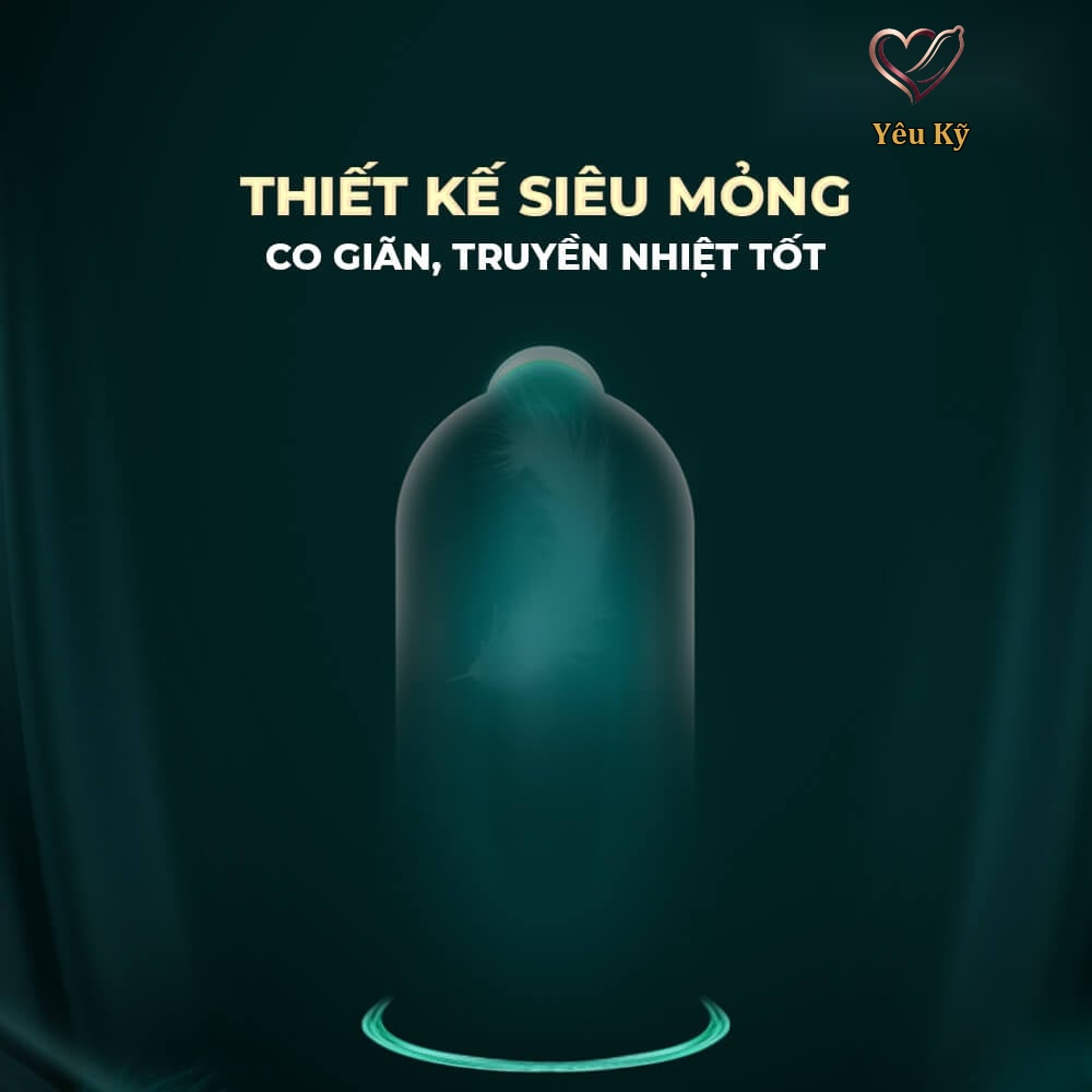 Bao cao su OLO 0.01 Đen - Siêu mỏng, hương vani - Hộp 10 cái - Ảnh 3