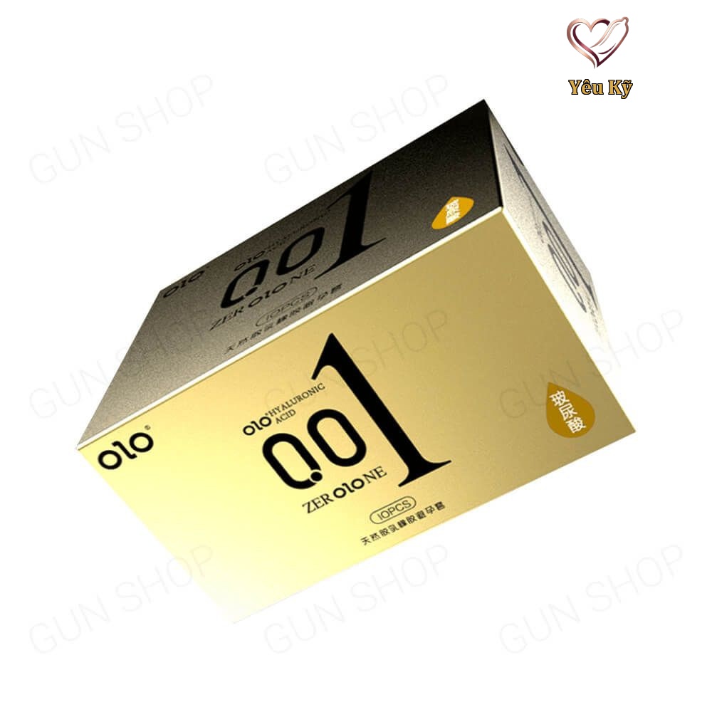 Bao cao su OLO 0.01 gân gai - Siêu mỏng, kéo dài thời gian - Hộp 10 cái - Ảnh 3