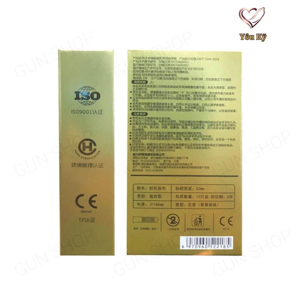 Bao cao su OLO 0.01 Gold - Siêu mỏng, kéo dài thời gian - Hộp 10 cái - Ảnh 4