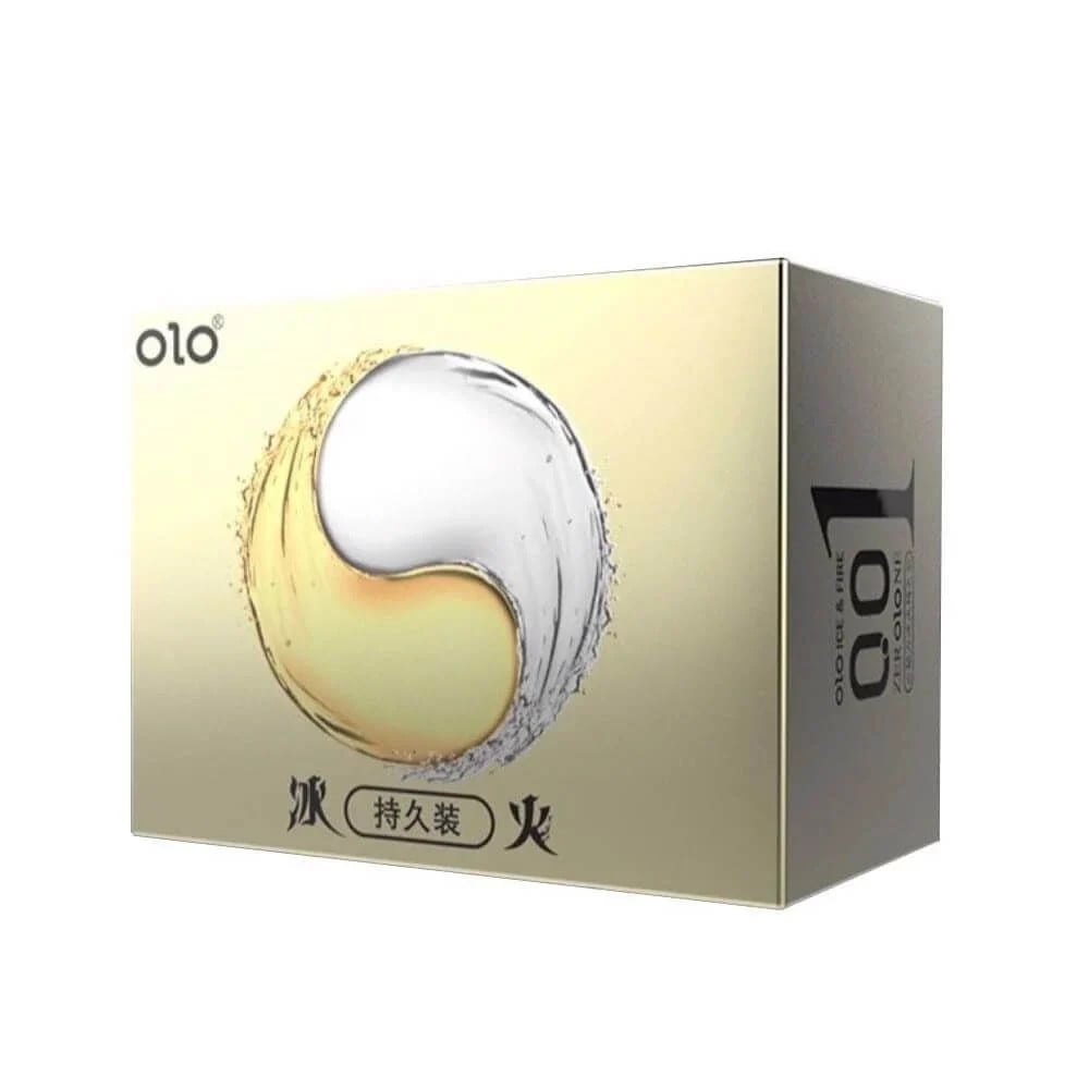 Bao cao su OLO 0.01 Lửa Băng - Siêu mỏng, kéo dài thời gian - Hộp 10 cái