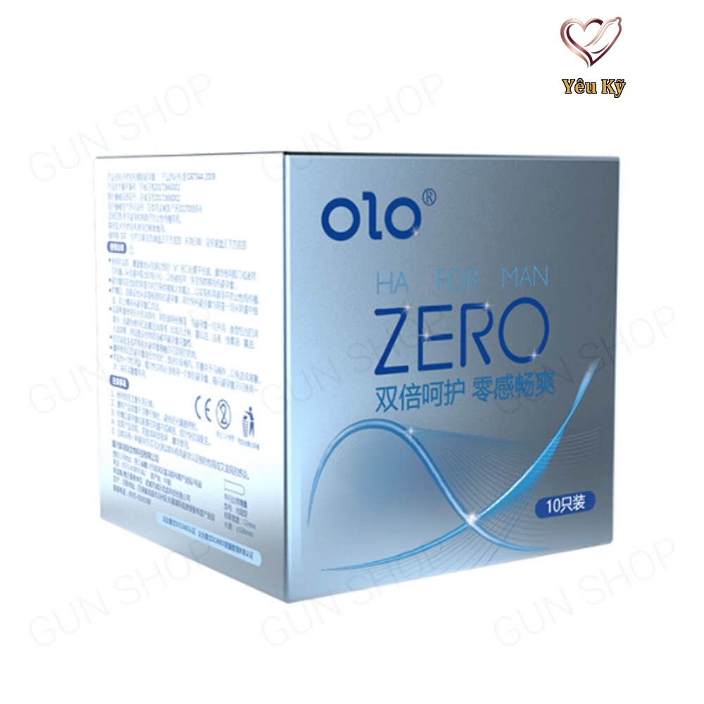 Bao cao su OLO 0.01 Zero Ha For Man - Siêu mỏng, nhiều gel bôi trơn - Hộp 10 cái - Ảnh 5