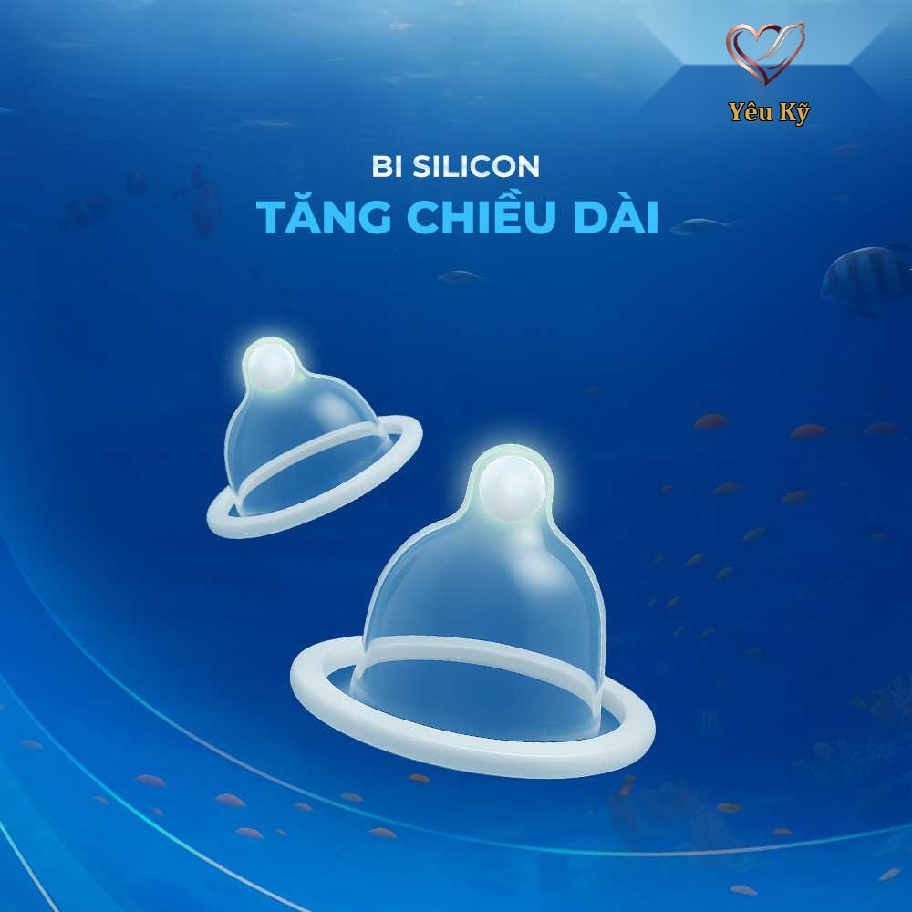 Bao cao su OLO Cá thần - Gai cạnh - Hộp 1 cái + 1 bi silicon - Ảnh 6