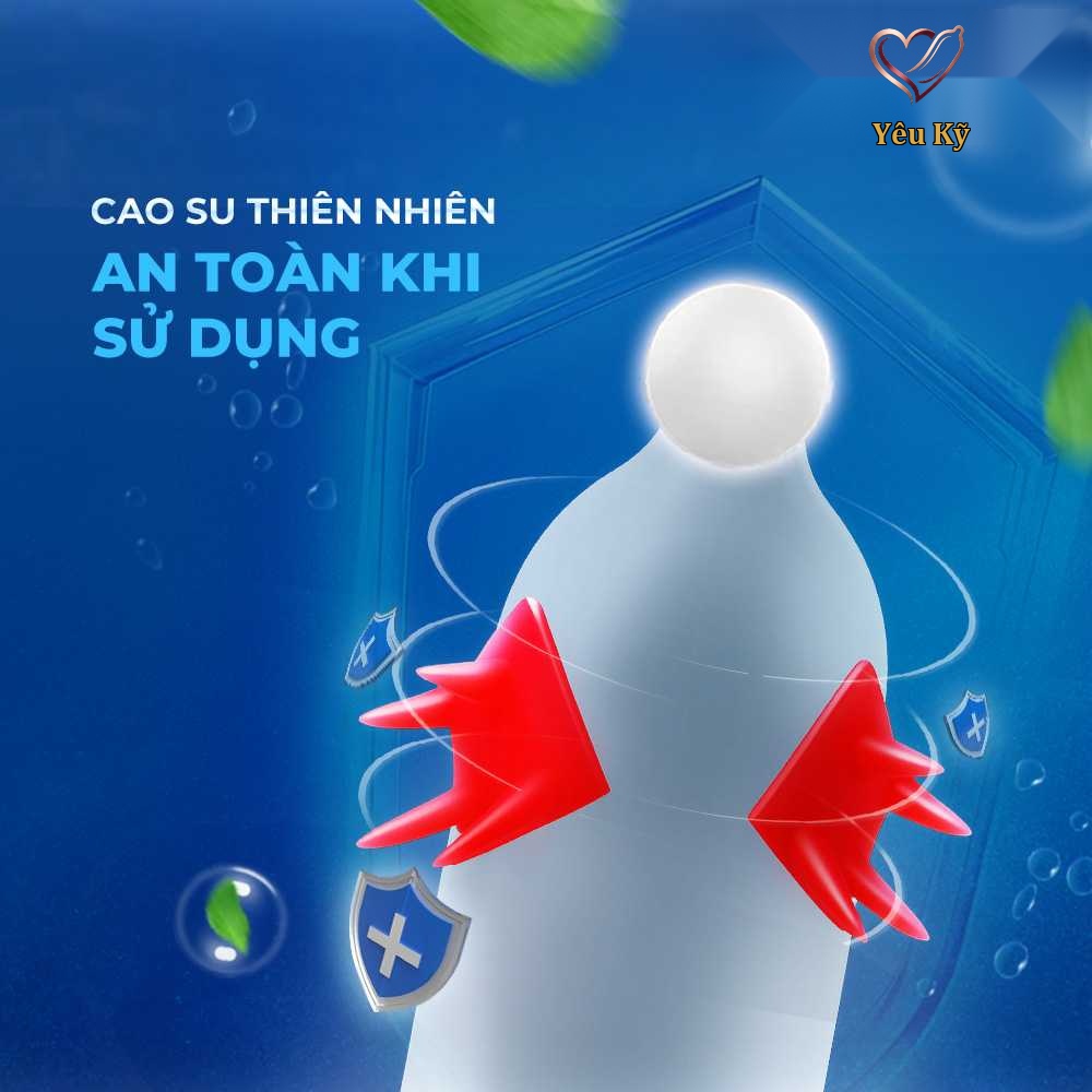 Bao cao su OLO Cá thần - Gai cạnh - Hộp 1 cái + 1 bi silicon - Ảnh 8