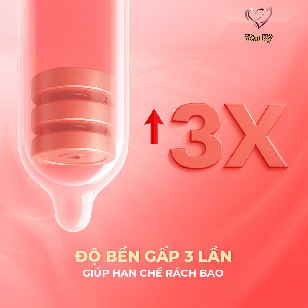 Bao cao su Powergra Classic - Siêu mỏng, truyền nhiệt nhanh, hương trái cây - Hộp 10 cái - Ảnh 6