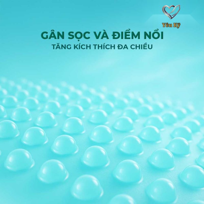 Bao cao su Powergra Promax - Gân sọc và điểm nổi, kéo dài, hương trái cây