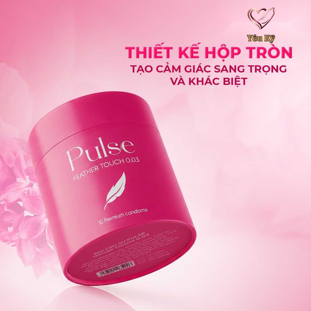 Bao cao su Shell Pulse Feather Touch 0.03 - Hương nước hoa cao cấp, siêu mỏng - Hộp 10 cái - Ảnh 4