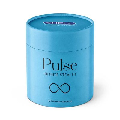 Bao cao su Shell Pulse Infinite Stealth - Hương nước hoa cao cấp, siêu mỏng, kéo dài - Hộp 10 cái