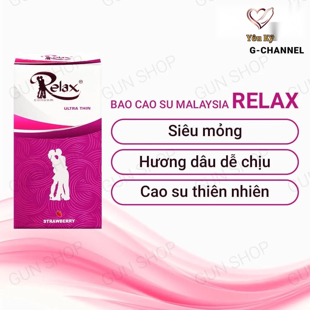 Bao cao su Relax - Hương dâu - Hộp 12 cái - Ảnh 2