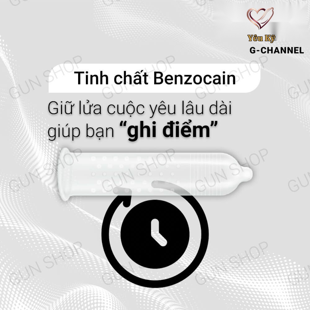 Bao cao su Rocmen Long Shock - Kéo dài thời gian - Hộp 12 cái - Ảnh 5