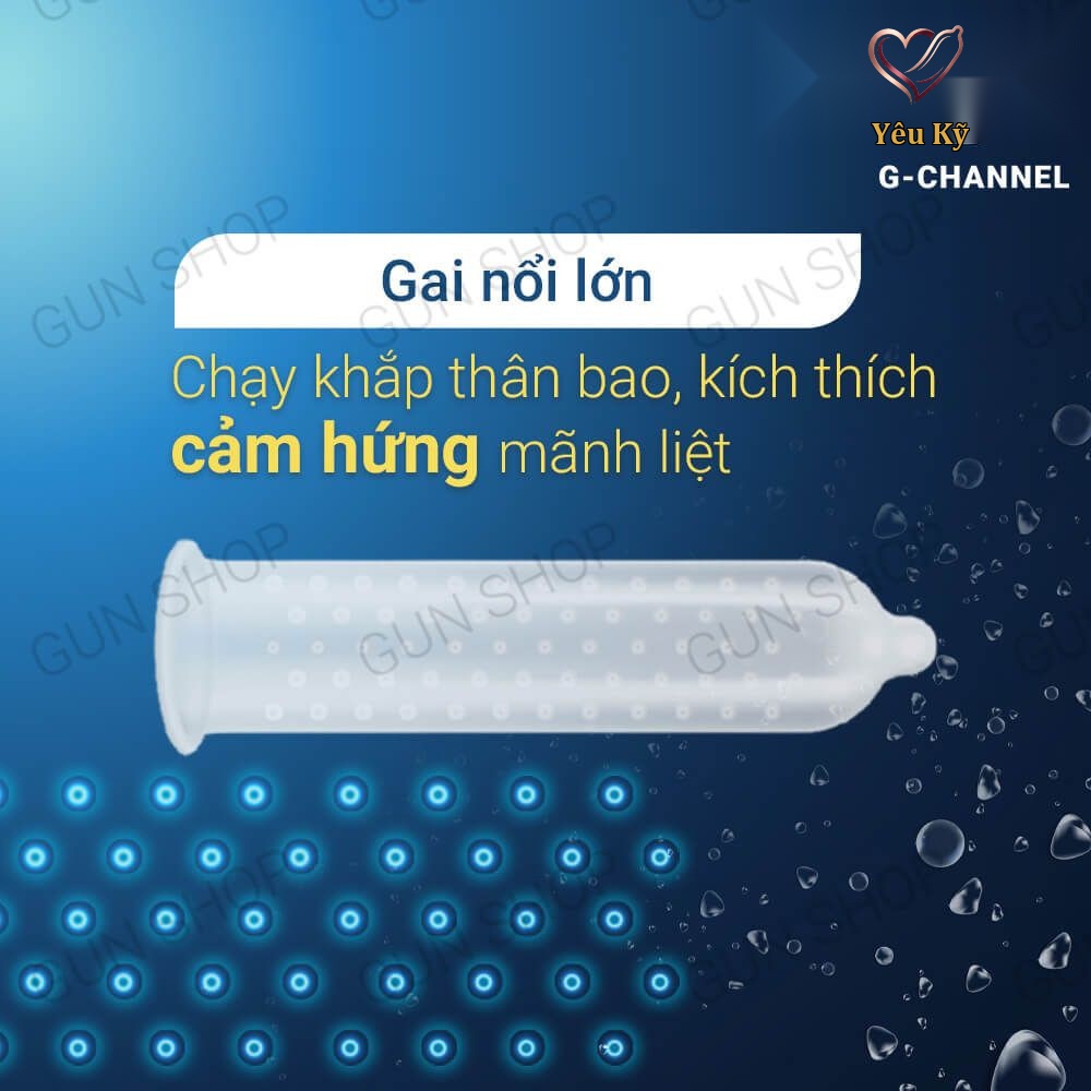 Bao cao su Rocmen Sea Horse Spikes - Kéo dài thời gian - Hộp 10 cái - Ảnh 5