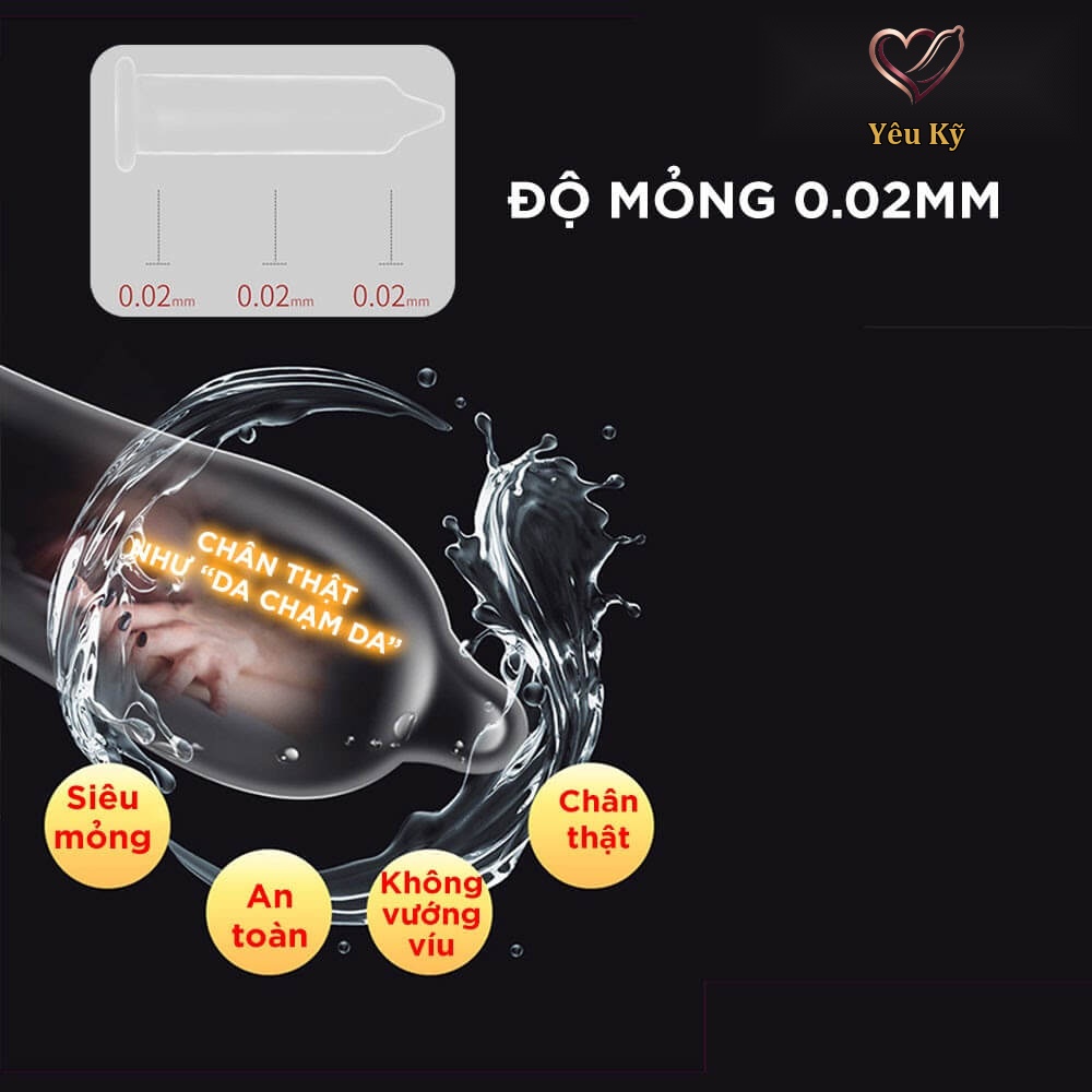 Bao cao su Sagami 0.02 - Siêu mỏng 0.02mm - Hộp 2 cái - Ảnh 3