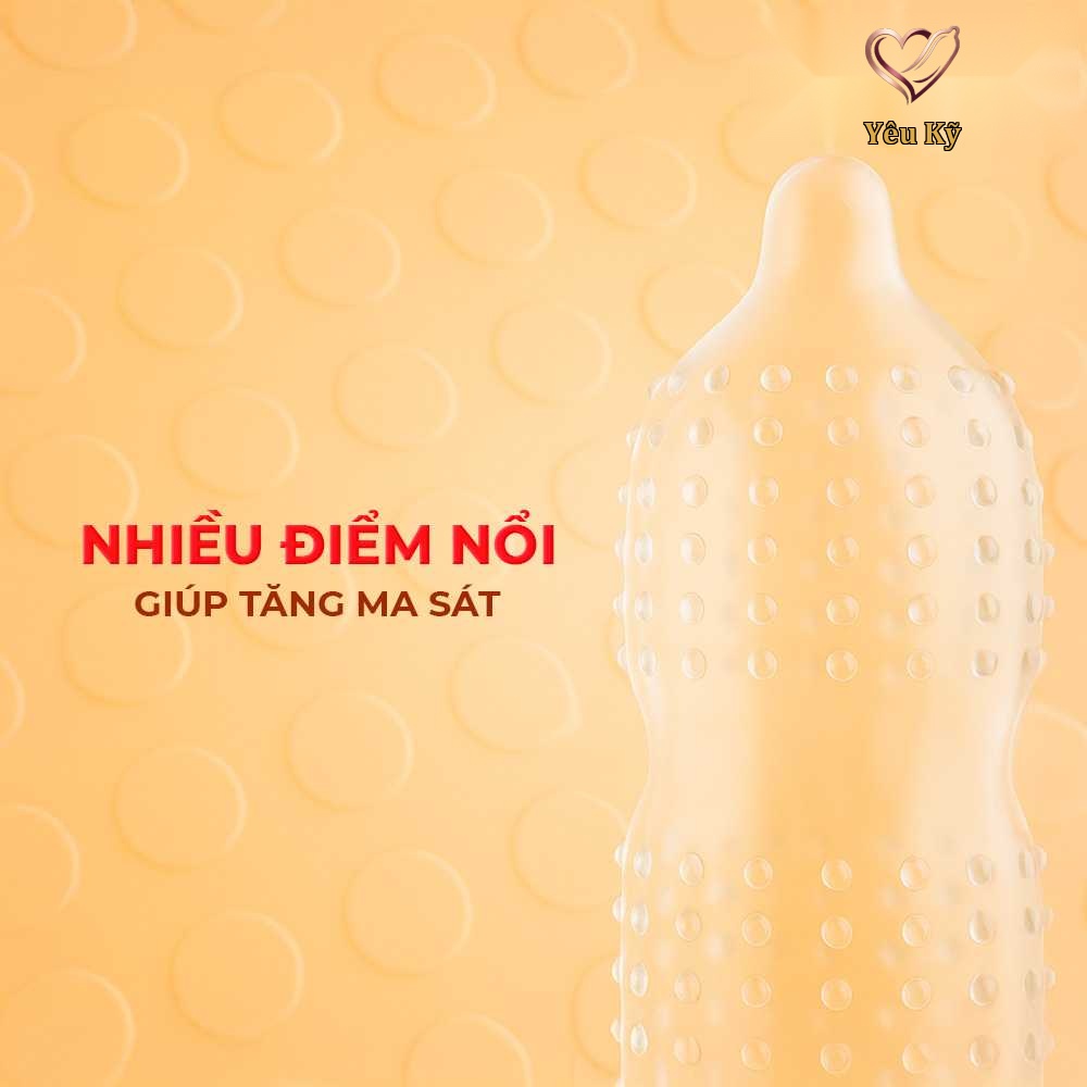 Bao cao su Sagami Dotty G Mint Are Are - Siêu điểm nổi, nhiều gel bôi trơn - Hộp 10 cái - Ảnh 4