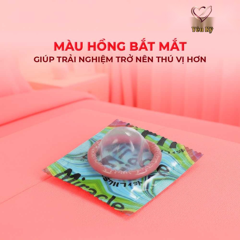 Bao cao su Sagami Six Fit V Miracle Fit - Thiết kế 3D ôm sát, siêu mỏng - Hộp 10 cái - Ảnh 5