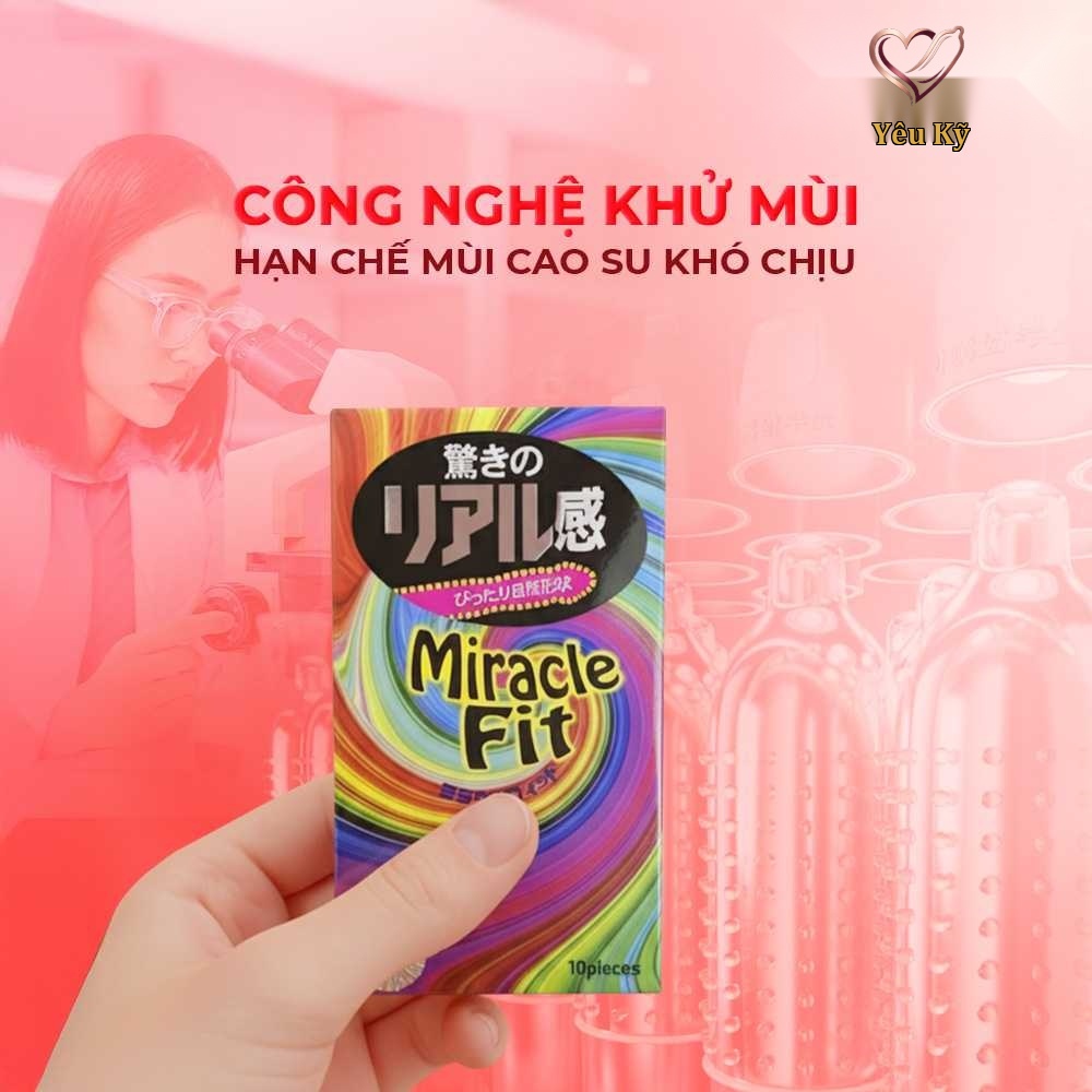 Bao cao su Sagami Six Fit V Miracle Fit - Thiết kế 3D ôm sát, siêu mỏng - Hộp 10 cái - Ảnh 7