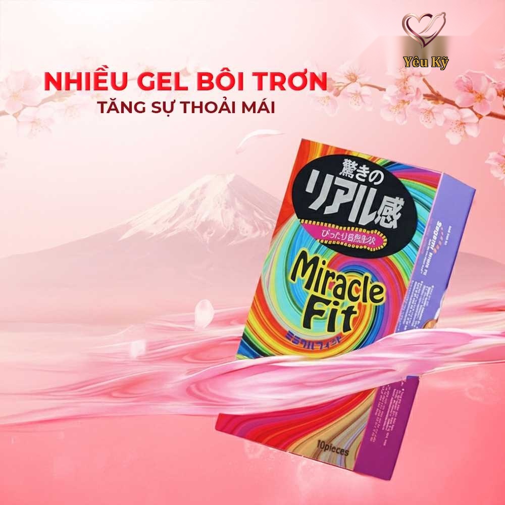 Bao cao su Sagami Six Fit V Miracle Fit - Thiết kế 3D ôm sát, siêu mỏng - Hộp 10 cái - Ảnh 8