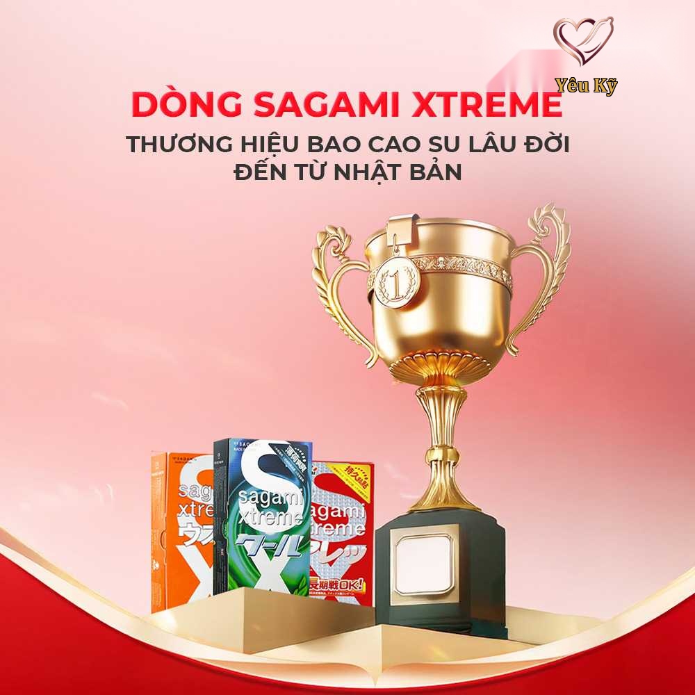 Bao cao su Sagami Xtreme Dotty G Mint Feel Long - Siêu điểm nổi, ôm sát - Hộp 10 cái - Ảnh 4