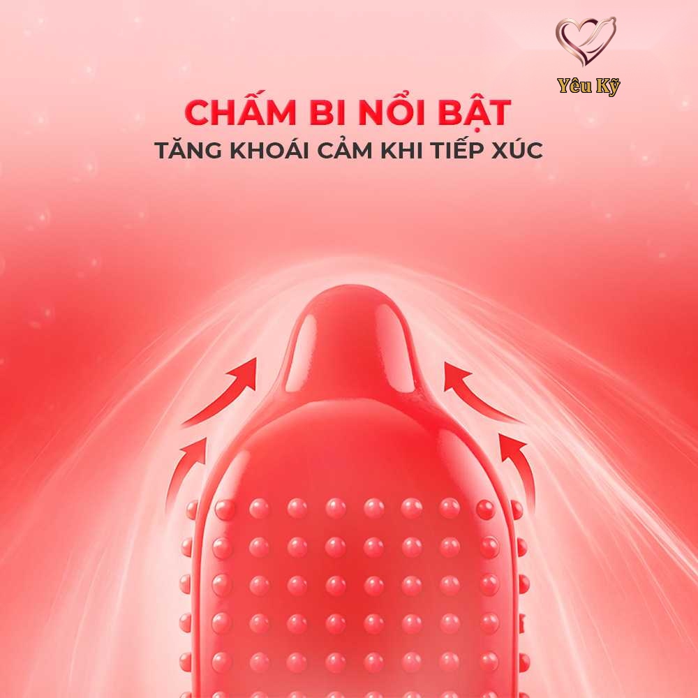 Bao cao su Sagami Xtreme Dotty G Mint Feel Long - Siêu điểm nổi, ôm sát - Hộp 10 cái - Ảnh 6