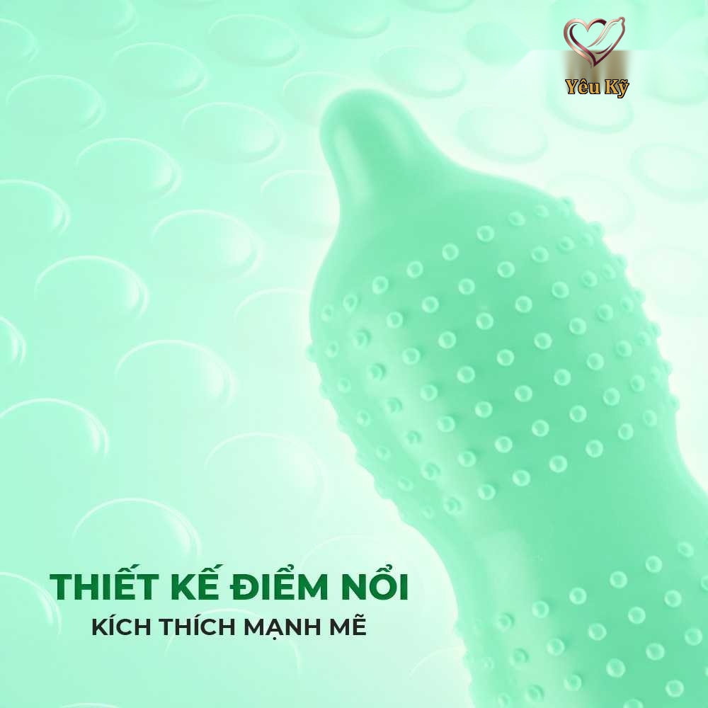 Bao cao su Sagami Xtreme Type E Green Box - Siêu điểm nổi, siêu mỏng - Hộp 10 cái - Ảnh 3